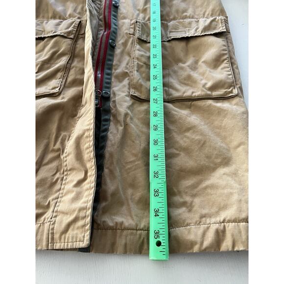 Vintage Abercrombie & Fitch Coat Womens Small Quilted Lined Military Y2K Utility - Picture 9 of 16